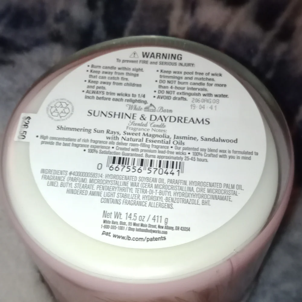 Sunshine & Daydreams candle - Picture 4 of 5